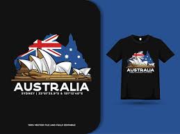 australia flag map and sydney opera