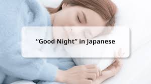 how to say good night in anese