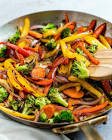 colorful sauteed vegetables