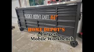 84 husky heavy duty mobile workbench