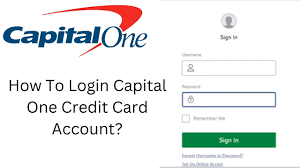 login capital one credit card account