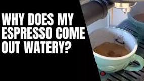 Why does my latte taste weak?