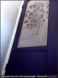 frosted plexigl entry door ana white