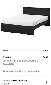 Ikea Malm Queen Size Bed Frame