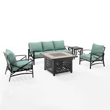 Crosley Kaplan 5 Piece Outdoor Sofa Set