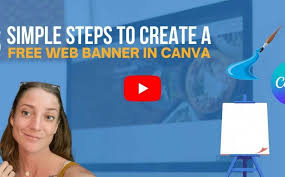 how to design a web banner in canva for