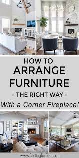 how to arrange furniture with a corner