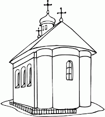 Free to download and print. Coloring Page Of A Church Coloring Home