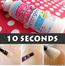 daiso makeup brush cleanser archives