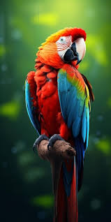 premium photo macaw parrot wallpaper