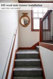 diy stair runner project complete