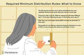 required minimum distribution rules