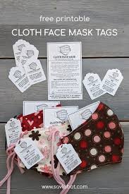 Free face mask sewing pattern + step by step photo tutorial how to make a mask out of cloth (with pocket for filter insert). Free Printable Care And Details Tag For Cloth Face Masks During The Coronavirus Pandemic Savlabot