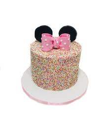 minnie mouse sprinkle cake sweet