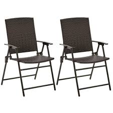 outdoor rattan patio dining chairs set