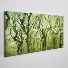 Abstract Forest Canvas Wall Art