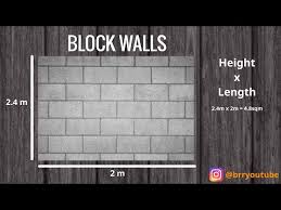 Many Blocks Or Bricks Needed For A Wall