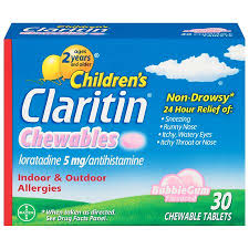 claritin children s indoor outdoor allergies 5 mg chewable tablets 30 count