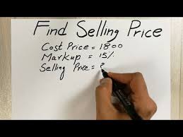 how to calculate selling with