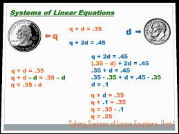 Algebra Solving Systems Of Equations