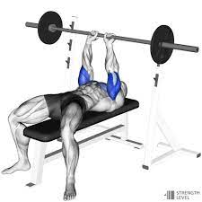 close grip bench press standards for