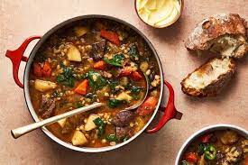 Healthy Beef Barley Soup Parsnips Special Diet Beef Barley Soup  gambar png