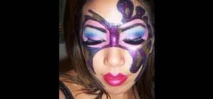 glitter makeup masquerade mask