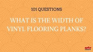 what is the width of vinyl flooring planks