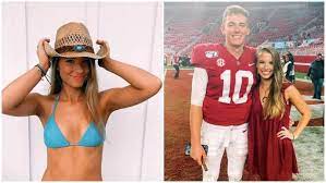 Fantasy football start your season today! Mac Jones Girlfriend Sophie Scott Cheers Alabama Qb On Via Instagram Heavy Com