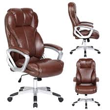 Black white grey brown cream blue red orange beige taupe category reset. Faux Leather Ergonomic High Back Office Chair Overstock 14039725
