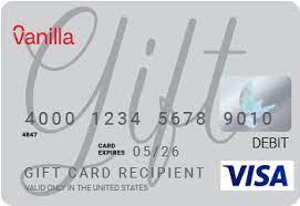 how to redeem visa vanilla gift card