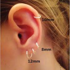 Us 2 42 35 Off Small Medium Size 925 Sterling Silver Small Hoop Earrings For Women Men Round Circle Earrings Hoops Ear Rings Earings Jewelry In Hoop