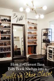 Ikea Billy Bookcase Into A Shoe Closet