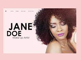 sle landing page for a makeup artist