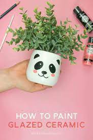 how to paint glazed ceramic tried