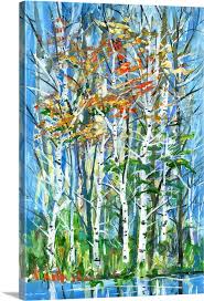 Birch Trees Wall Art Canvas Prints