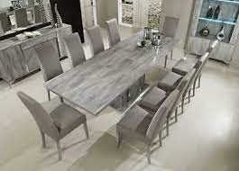 A weathered gray finish and robust, turned pedestal base give the. Alex High Gloss Grey Italian Extending Dining Table With 8 Chairs Free Delivery Ebay Grey Dining Tables Dinner Table Chairs Modern Dining Room Tables