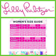 Lilly Pulitzer Womens Size Guide