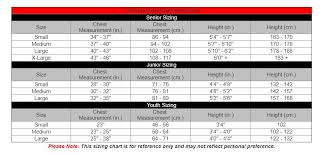 Bauer And Ccm Shoulder Pad Size Chart