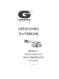 Grove Crane Operators Manual Rt65s