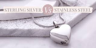 sterling silver vs stainless steel
