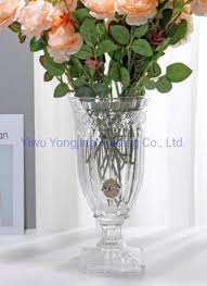 china glass flower vase and glassware
