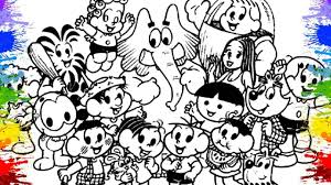 Os desenhos para colorir historias em quadrinhos da turma da monica são uma maneira divertida para crianças e adultos desenvolver a criatividade, concentração, coordenação motora e cores. Desenhos Da Turma Da Monica Para Colorir Blog Ana Giovanna