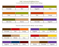 November Wedding Color Schemes Is A Color Chart That Will