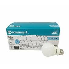 Ecosmart Ecosmart 8 Pack A19 60 Watt Equivalent Daylight 5000k Led Light Bulb