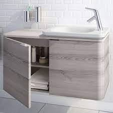 Bathroom vanities are available in all manner of styles and sizes, from small 400mm or 500mm widths, to the more conventional 600mm or 800mm. Vitra Designer Nest Trendy 800mm Narrow Vanity Unit Basin Sanctuary Bathrooms