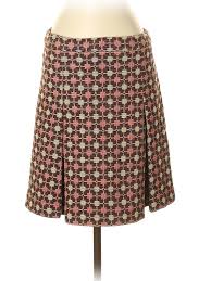 Details About Miu Miu Women Brown Wool Skirt 40 Italian