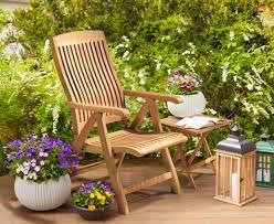wooden reclining garden chairs with