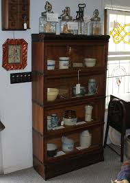 antique oak barrister bookcase macey