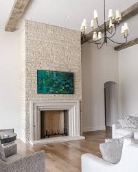 art deco style beveled fireplace mantel